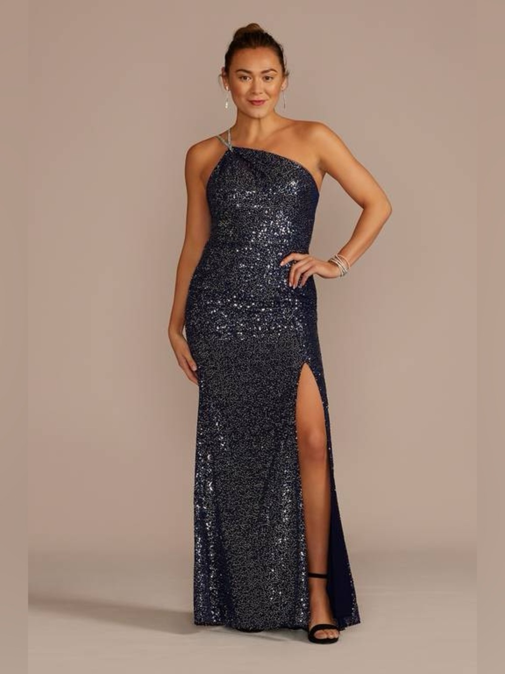 GALINA SIGNATURE 🔷Sequin One-Shoulder Cutout Sheath Dress🔷